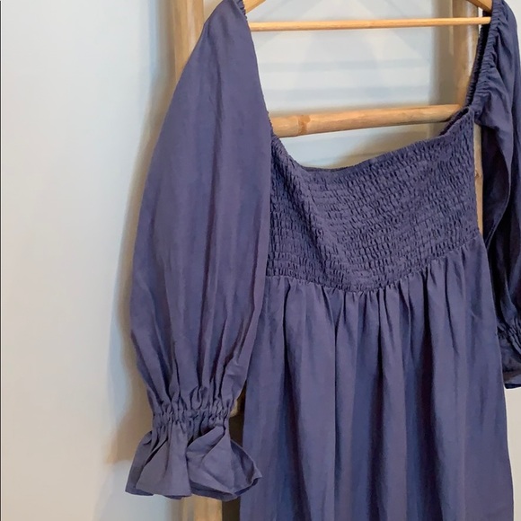 Women’s lounge nap dress 100% linen long sleeve SML 🫐 - Picture 3 of 8